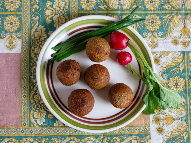 Kibbet Batata with Cheese