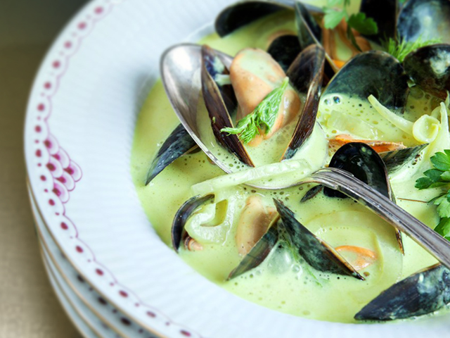 Mussel soup
