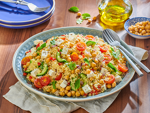 Couscous Salad with Feta Cheese