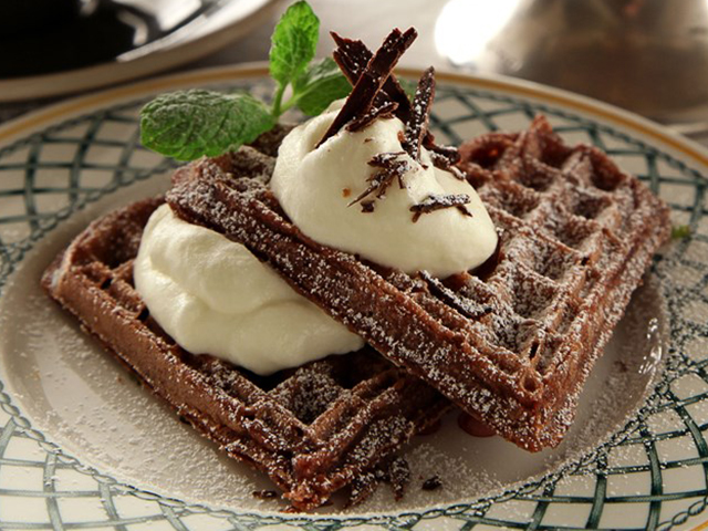 Chocolate waffles