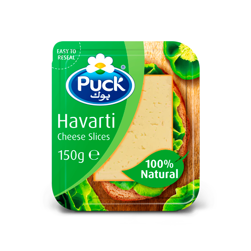 8 Puck® Natural havarti slices