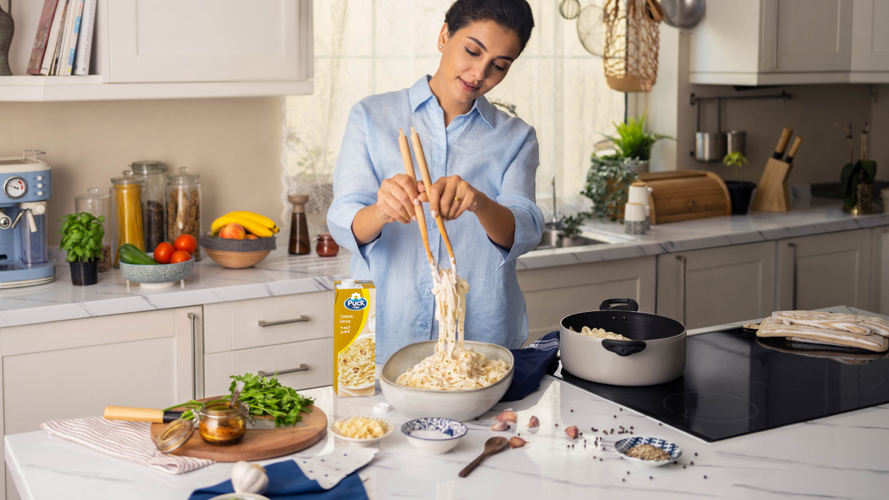 Pasta with cooking cream