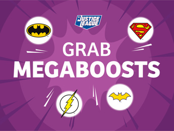 Grab the superhero icons to gain immunity   and collect bonus points. 
