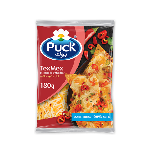 2 cups Puck® Shredded texmex cheese mix (Recommended substitute product)