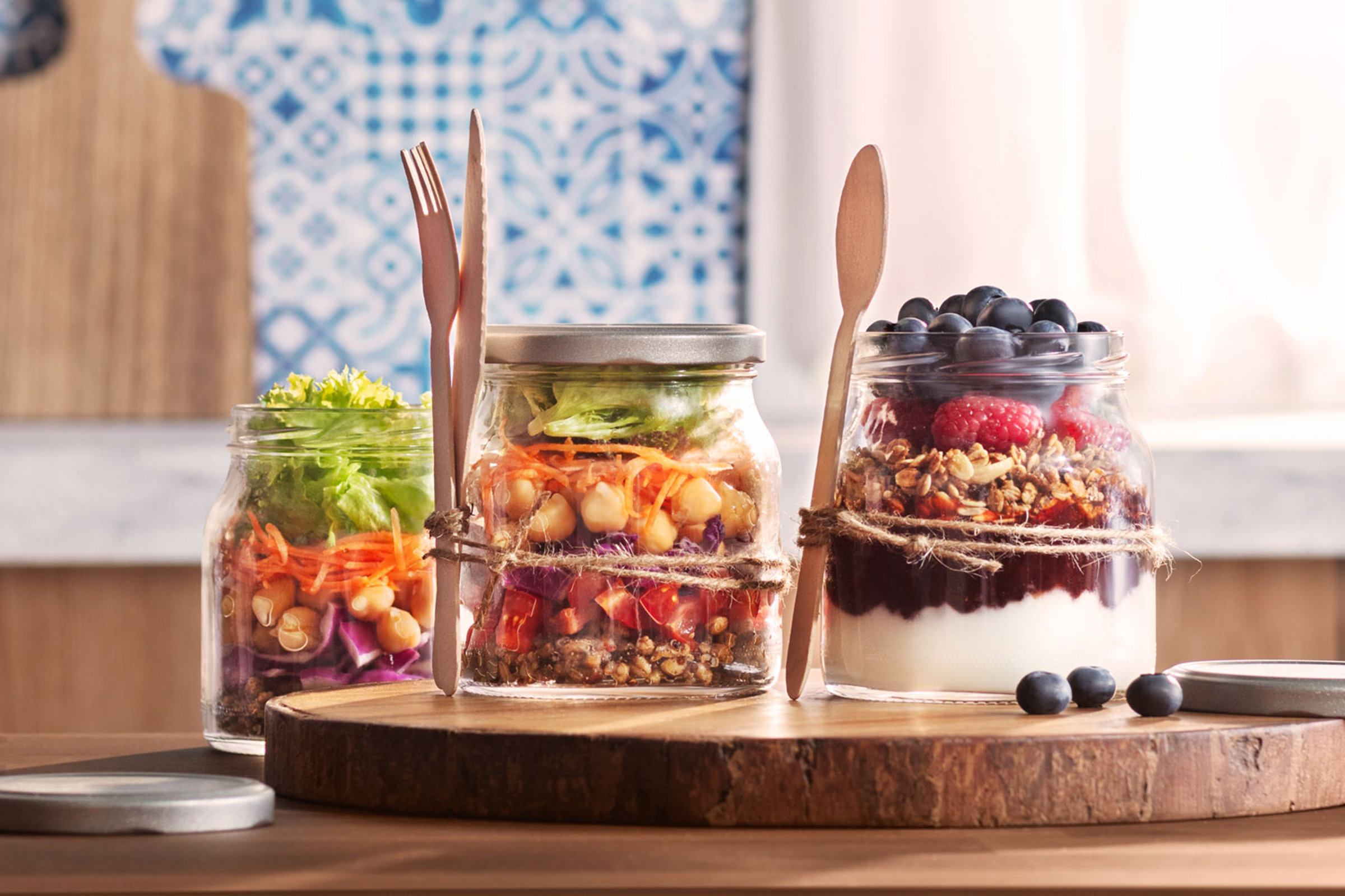 Salad prep Jars