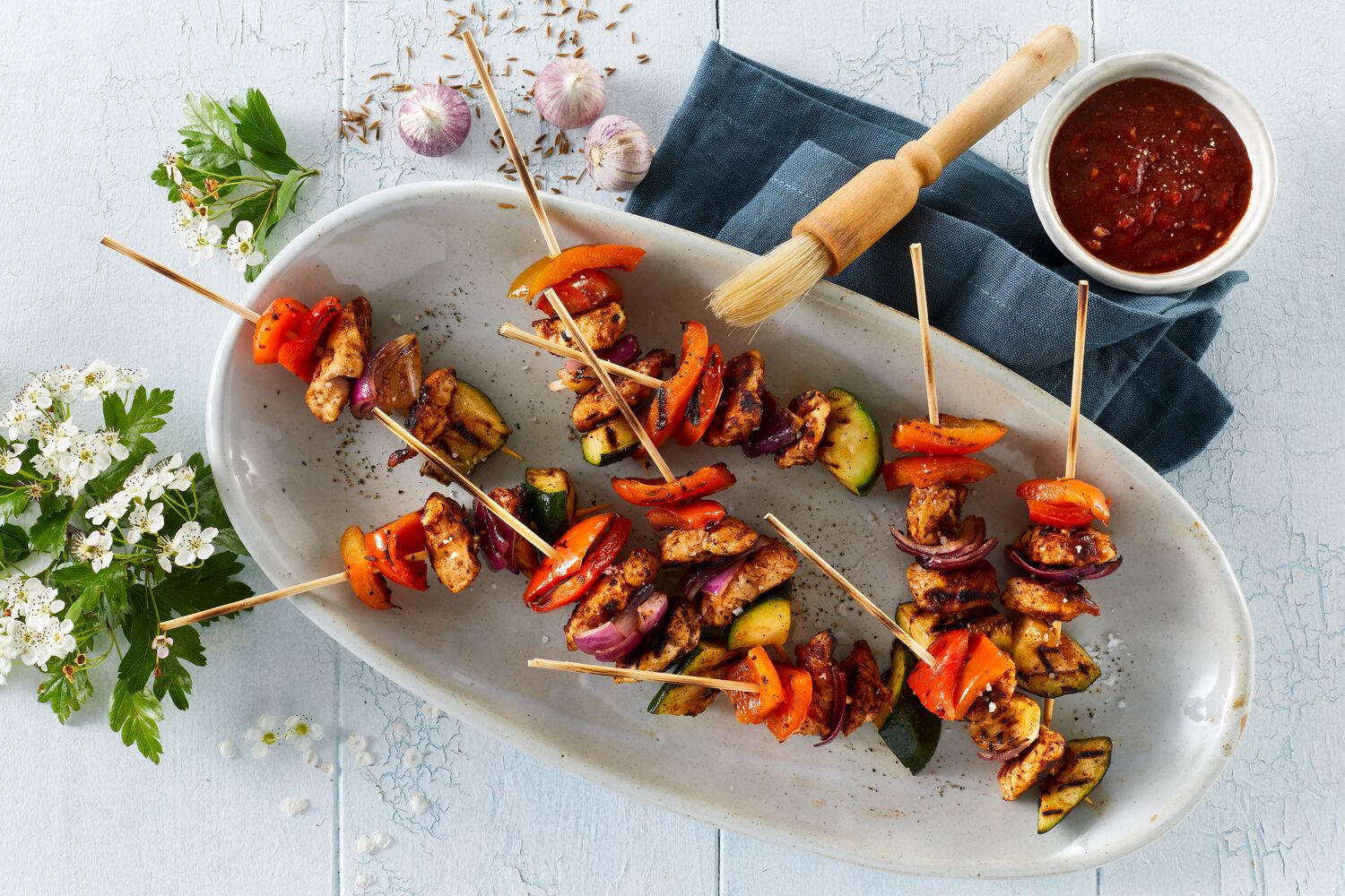 Chicken skewers