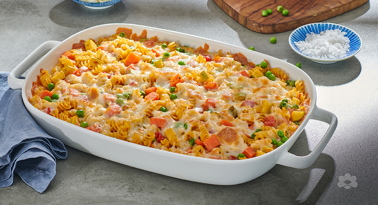 Cheesy Vegetable Pasta Bake