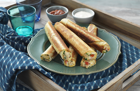 Cheese and Chicken Taquitos