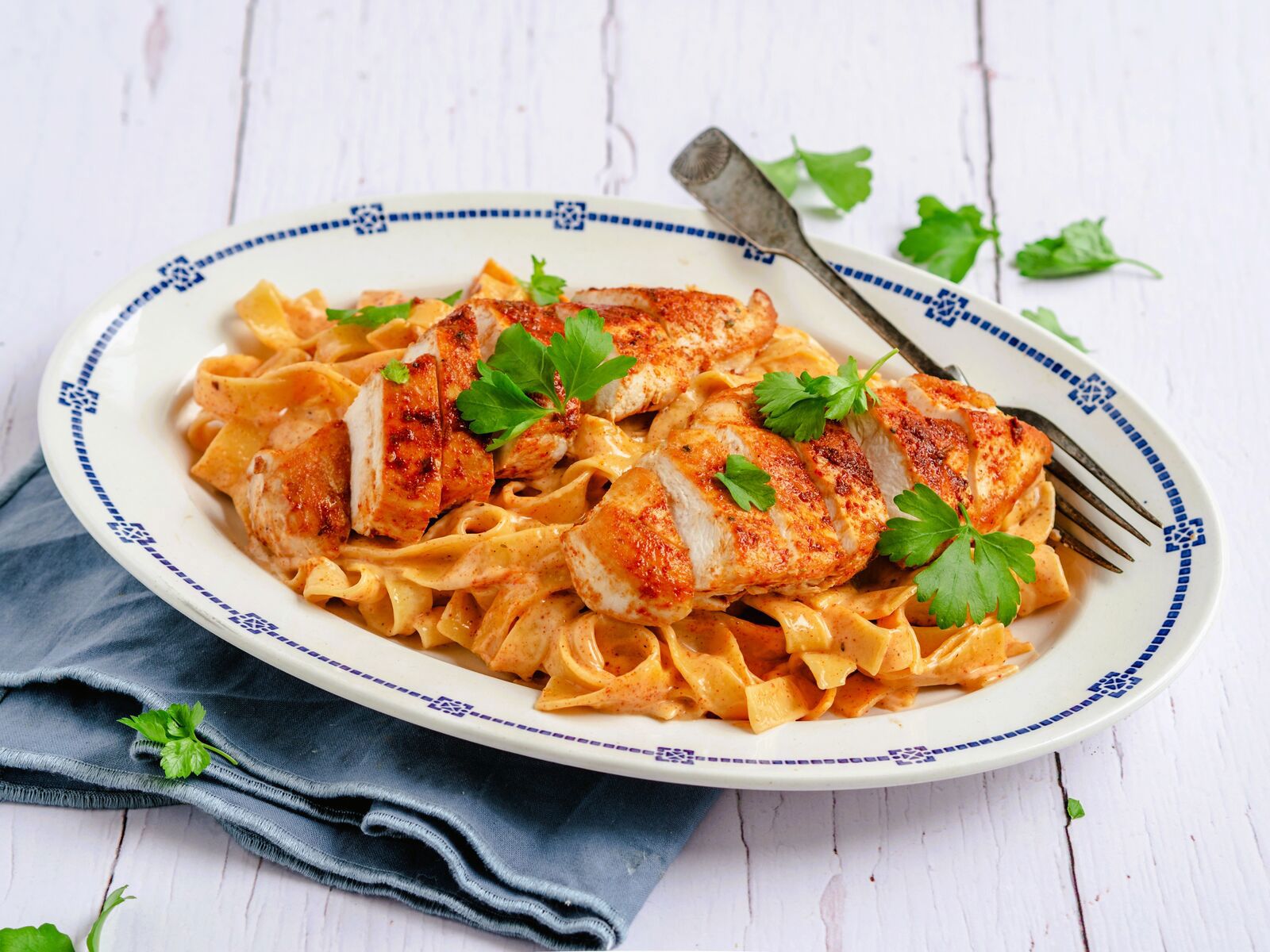 Cajun chicken Alfredo 