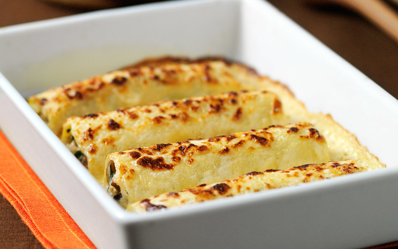 Chicken Cannelloni with Mushroom 